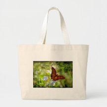 Swirly Butterfly Canvas Bags