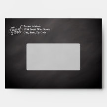 Swirly Chalkboard Class of 2013 Envelopes