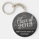 Swirly Chalkboard Class of 2013 Key Chain