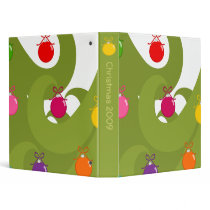 Swirly Christmas binders