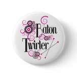 Swirly Circle Baton Twirler Pin