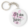 Swirly Circle Baton Twirler Key Chains