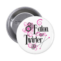 Swirly Circle Baton Twirler Pin