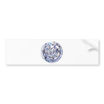 Swirly Circle Bumper Sticker
