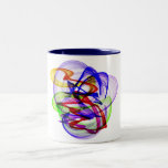 Swirly colors coffee mugs