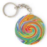Swirly Colors Keychain