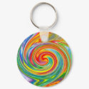 Swirly Colors Keychain