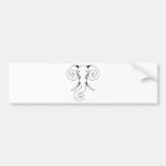 Swirly Elephant Bumper Sticker