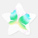 Swirly Fly III Star Sticker