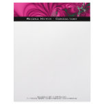 Swirly · Fractal Art · Pink &amp; Green Customized Letterhead