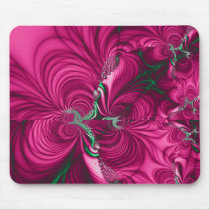 Swirly · Fractal Art · Pink & Green Mousepads