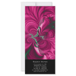 Swirly · Fractal Art · Pink & Green Rack Card Template