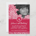 Swirly Fun Doodle Kids Birthday Party Invitation invitation