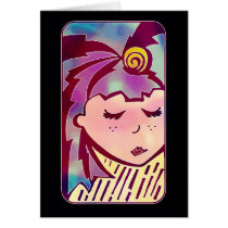 swirly girl card