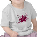 Swirly Girly Star Baby T-Shirt by minkideluxe Swirly Girly Star Baby T-Shirt