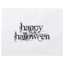 Swirly Grunge Happy Halloween flyers
