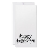 Swirly Grunge Happy Halloween Photo Card Template