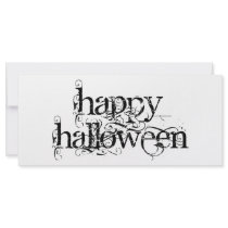 Swirly Grunge Happy Halloween rack cards