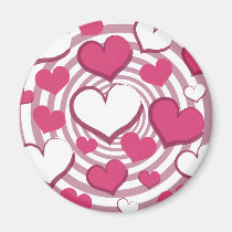 Swirly Hearts Magnet magnets