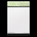Swirly Lime Boutique Designer Stationery