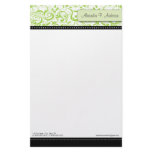 Swirly Lime Boutique Designer Stationery