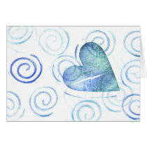 Swirly Love cards