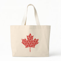 Swirly Maple Leaf Bag