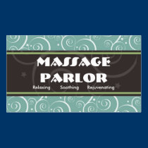Swirly Massage Parlor business cards