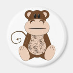 Swirly Monkey Magnet