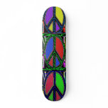Swirly Peace Sign Trio Skateboard Decks