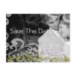 Swirly Photo Save The Date Post Cards