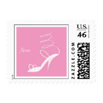 Swirly Pink postage
