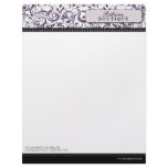 Swirly Purple Boutique Designer Letterhead