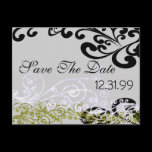 Swirly Purple & Green Save The Date