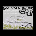 Swirly Purple & Green Save The Date