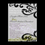 Swirly Purple & Green Save The Date