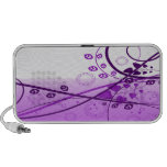 Swirly Purple Vines iPhone Speaker