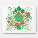Swirly Shamrocks St. Patrick's Day mousepads by greenbaby Swirly Shamrocks St. Patrick's Day mousepads