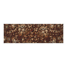 Swirly Swirls Brown Stretched Canvas Prints