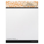 Swirly Tangerine Boutique Designer Letterhead