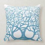Swirly Tree Branch Choose Any Custom Color Pillow pillows