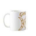 Swirly Triple Goddess Symbol mugs by sixteenthkid Swirly Triple Goddess Symbol mugs