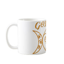 Swirly Triple Goddess Symbol mugs