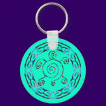 Swirly Turtle Keychain