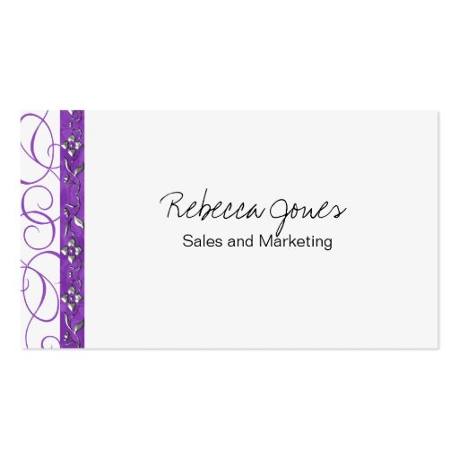 Swirly Vintage Business Card Templates (front side)