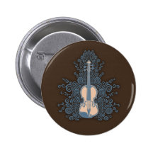 Swirly Violin Button