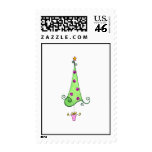 Swirly Whimsical Christmas tree Postage Stamps