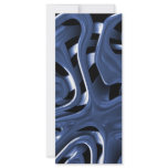 Swiryly Blue Chrome Abstract Art Rack Card Template