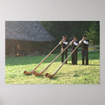 Swiss Alpine Horns Print