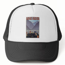 Swiss alpine postal coaches trucker hats